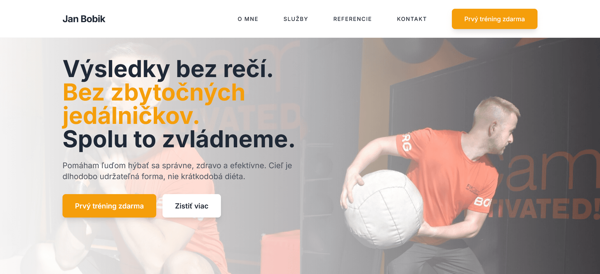 Fitness tréner Ján Bobik